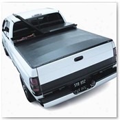 White Truck Equipped with Toolbox and Tonno Cover